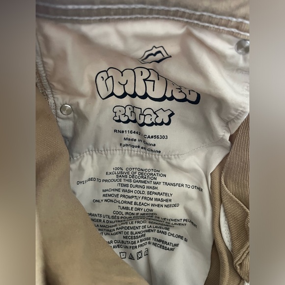 Women’s empyre Khaki Denim Wide Leg Pants - Picture 9 of 9